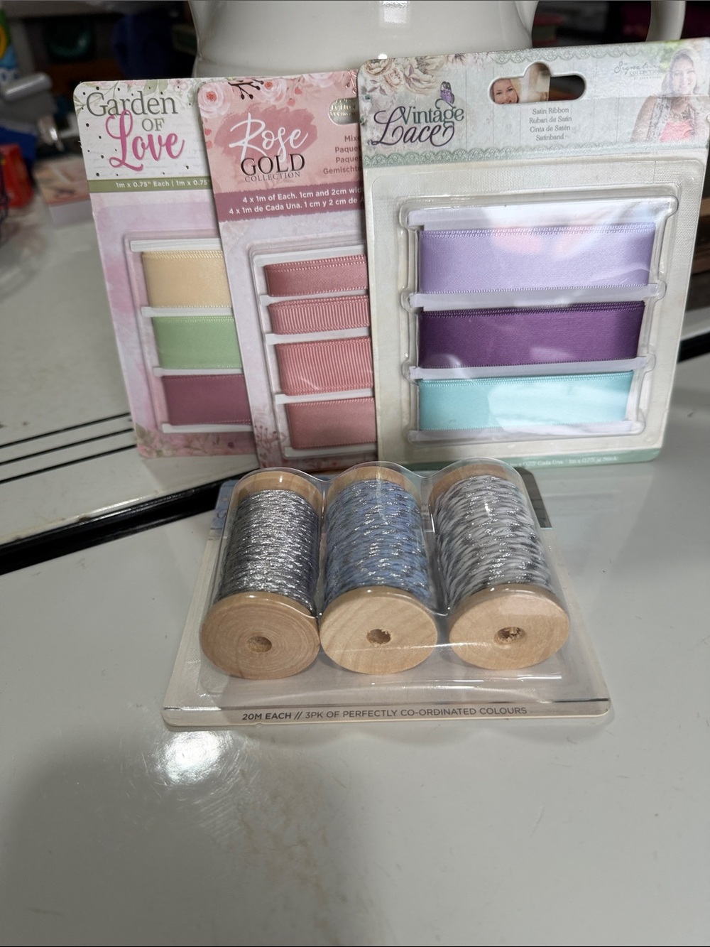 Lot of Crafters Companion Ribbon and Twine